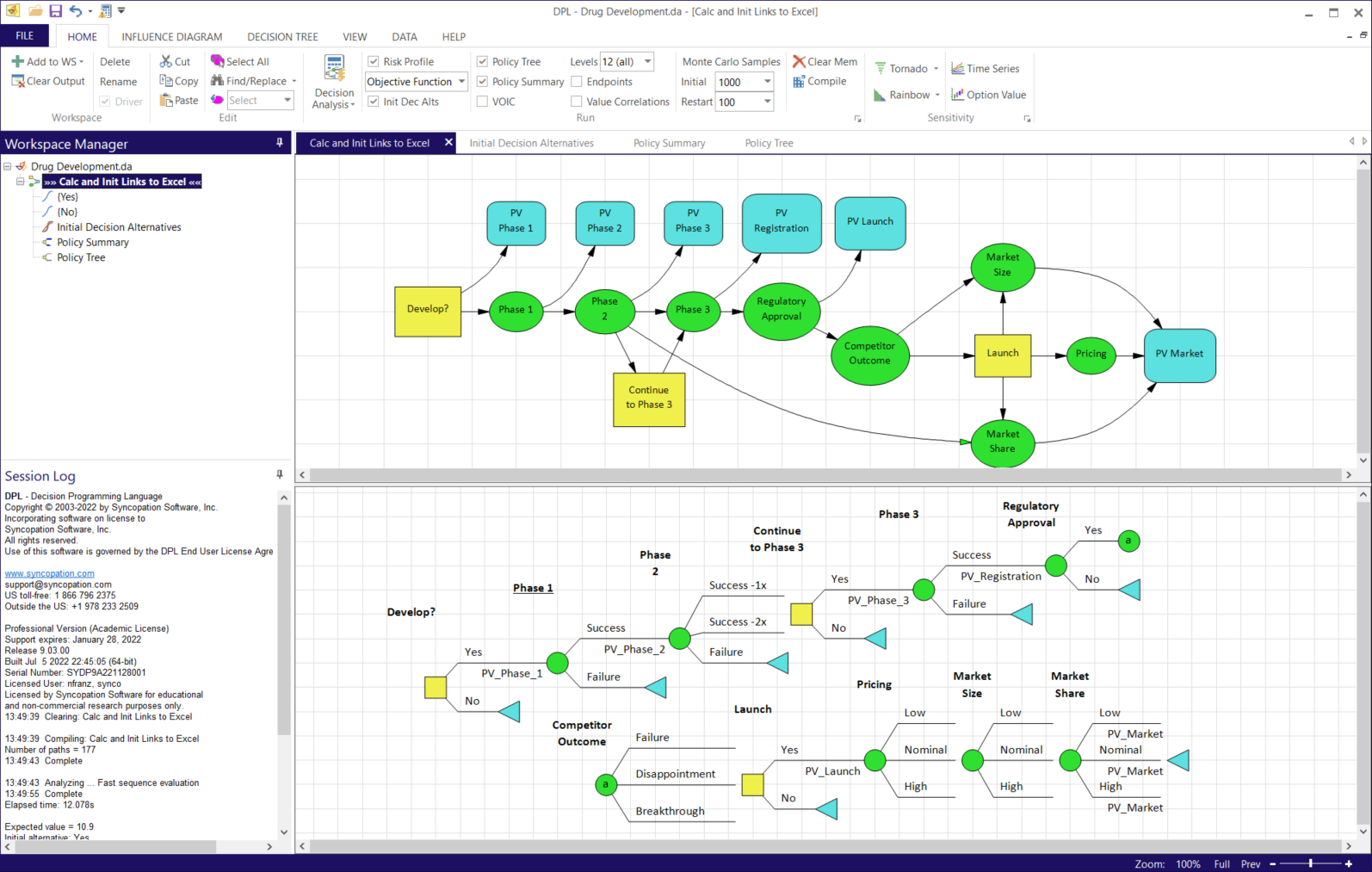 screenshot of DPL Professional
